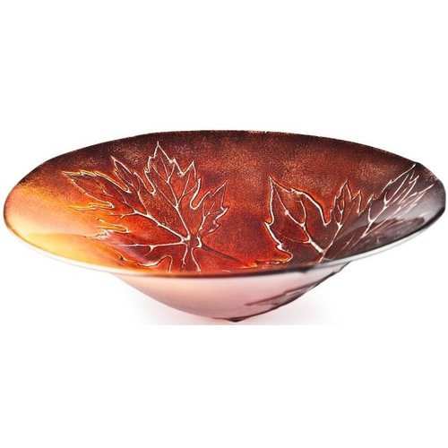Maleras Maple Leaves Bowl red 9" diameter EXCLUSIVE Maleras Maple Leaves Bowl red 9" diameter EXCLUSIVE