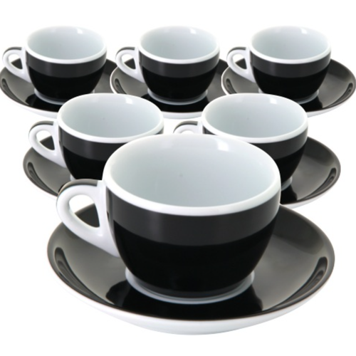 Ancap MILLECOLORI Cappuccino cup Torino Black Ancap MILLECOLORI Cappuccino cup Torino Black