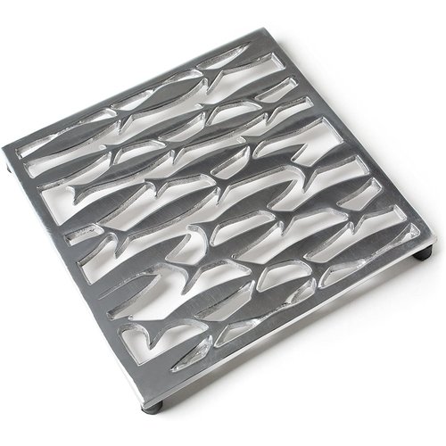 Abbott TRIVET Swimming Fish 8" SQ. Abbott TRIVET Swimming Fish 8" SQ.