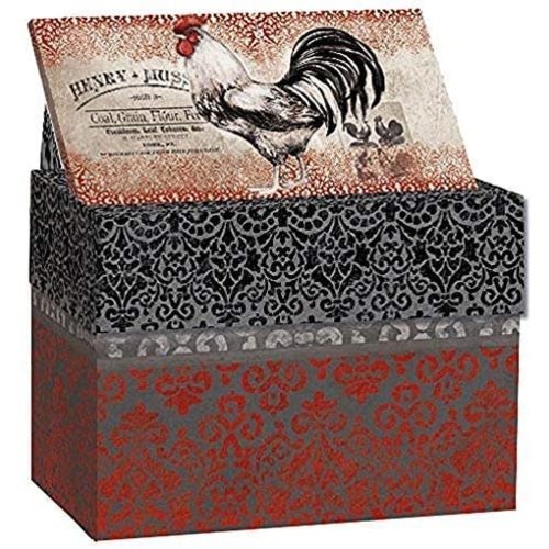 Recipe box CARDINAL ROOSTER Recipe box CARDINAL ROOSTER