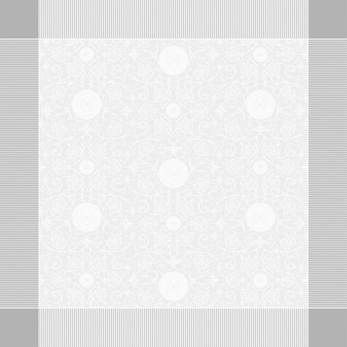 Garnier Thiebaut TABLECLOTH Apolline White 69” x 143” (GREEN SWEET) Garnier Thiebaut TABLECLOTH Apolline White 69” x 143” (GREEN SWEET)