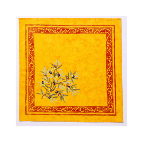 KITCHEN ACCENTS INC. NAPKIN YELLOW OLIVE KITCHEN ACCENTS INC. NAPKIN YELLOW OLIVE