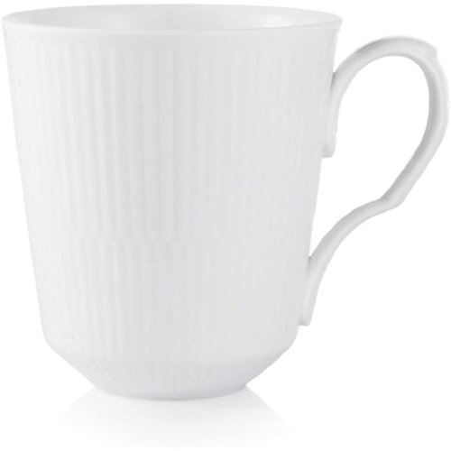 ROYAL COPENHAGEN CHINA WHITE FLUTED MUG ROYAL COPENHAGEN CHINA WHITE FLUTED MUG