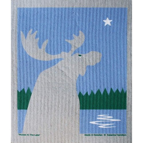 Swedish Cloth Swedish cloth moose at the lake