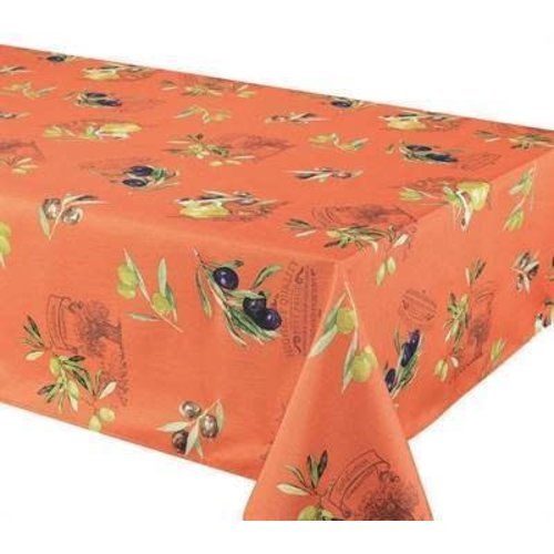 Texstyles Deco Tablecloth Poly 58”X78” Primo Orange Texstyles Deco Tablecloth Poly 58”X78” Primo Orange