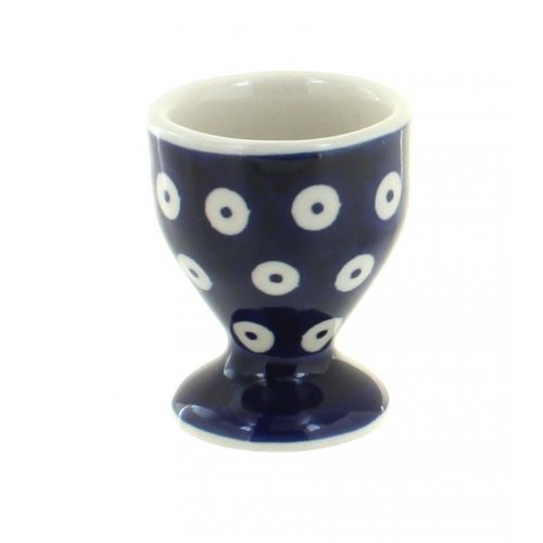 K and U Import POLKA DOT EGG CUP Polish Pottery K and U Import POLKA DOT EGG CUP Polish Pottery