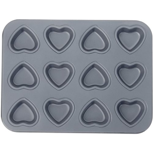 Fox Run Heart Mini Muffin Pan - 12