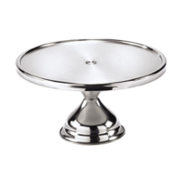 Cake/Pastry Stand Stainless Steel 12" x 7-1/8"