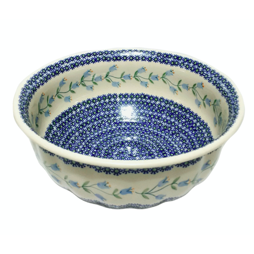 K and U Import Bowl Salad Scalloped 29.5 cm Trailing Lily K and U Import Bowl Salad Scalloped 29.5 cm Trailing Lily
