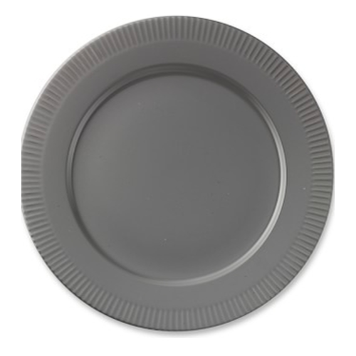 PILLIVUYT PILLIVUYT PLISSE Grey Dinner plate European PILLIVUYT PILLIVUYT PLISSE Grey Dinner plate European