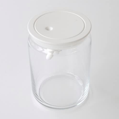 Alessi ALESSI Gianni Glass Storage Jar 1.4L WHITE
