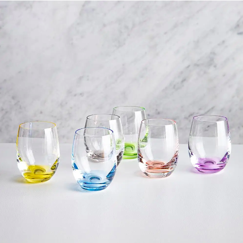 David Shaw Tableware Rainbow Shot Glass/ Set of 6 assorted