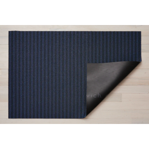 Chilewich Utility Mat Block Stripe Shag BLUEBERRY 24 x 36 inches Chilewich Utility Mat Block Stripe Shag BLUEBERRY 24 x 36 inches
