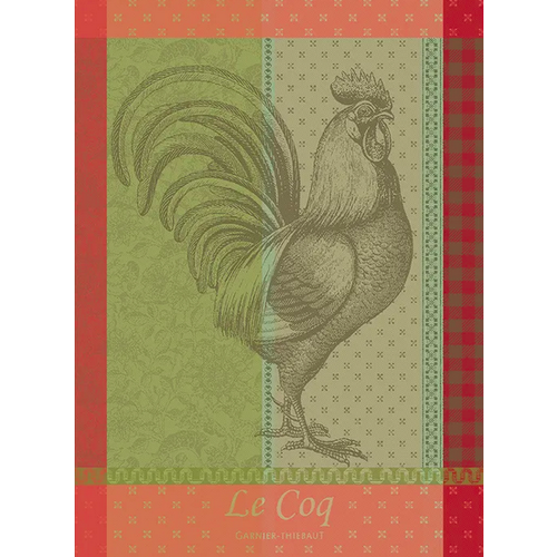 Garnier Thiebaut Garnier Thiebaut Tea Towel Le Coq Vert Garnier Thiebaut Garnier Thiebaut Tea Towel Le Coq Vert