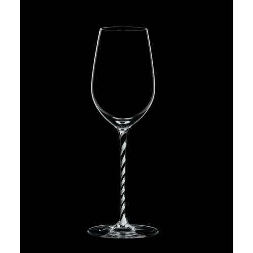 Riedel Fatto A Mano Riesling/Zinfandel Black & White Twisted