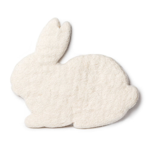 Abbott BUNNY TRIVET WHITE 9.5 ins. L. Abbott BUNNY TRIVET WHITE 9.5 ins. L.