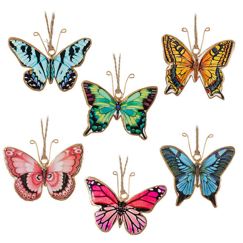 Abbott Butterfly Ornament -Assorted -3.5 ins. High Abbott Butterfly Ornament -Assorted -3.5 ins. High