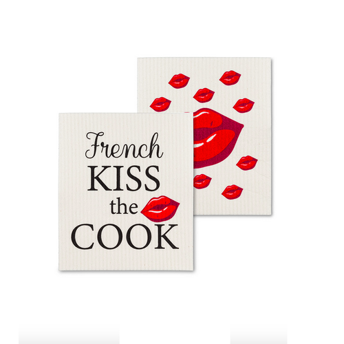 Abbott Swedish Cloth French Kiss the Cook/ Set of 2 Abbott Swedish Cloth French Kiss the Cook/ Set of 2