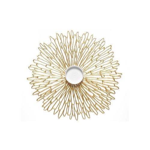 Placemat Bloom Round Gilded Gold Placemat Bloom Round Gilded Gold