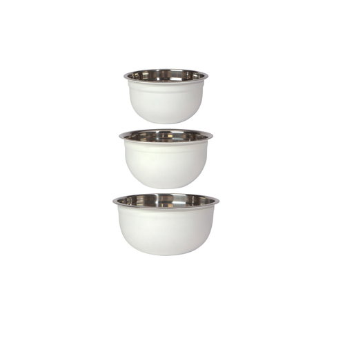 Danica Mixing Bowls White/ Set of 3 Danica Mixing Bowls White/ Set of 3