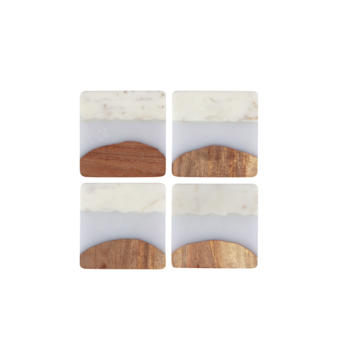 Now Designs Coaster Skyline Ice Set of 4