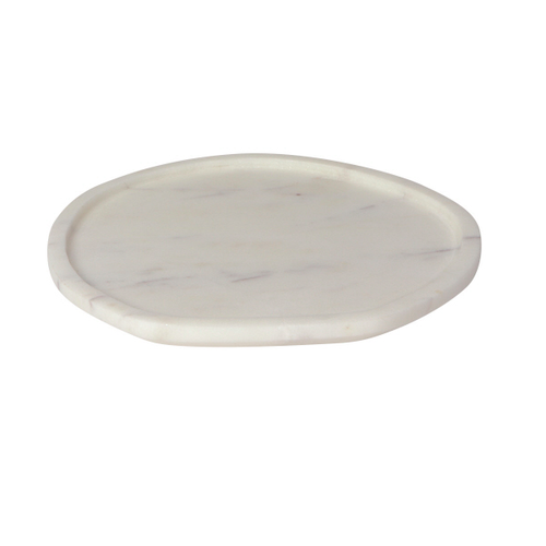 Now Designs Plate ATLAS Marble White