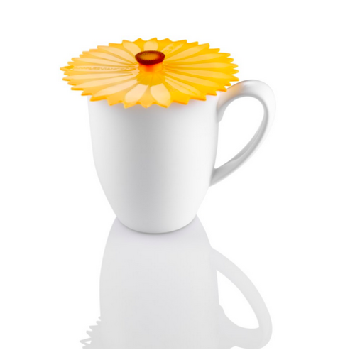 CHARLES VIANCIN Lid Drink Silicone Sunflower Set of 2