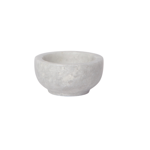 Danica Bowl Marble White 3 inches Salt Cellar Danica Bowl Marble White 3 inches Salt Cellar