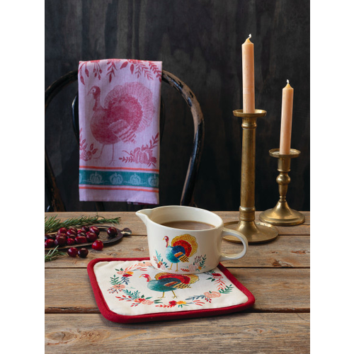 Now Designs Tea Towel Harvest Turkey Jacquard