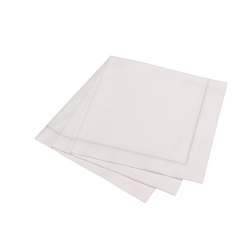 The Napkin Dinner Napkin Hemstitch Silver 15 pieces The Napkin Dinner Napkin Hemstitch Silver 15 pieces