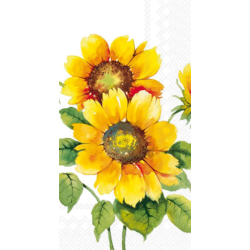 IHR Napkin/Guest Towel Paper COLOURFUL SUNFLOWERS IHR Napkin/Guest Towel Paper COLOURFUL SUNFLOWERS