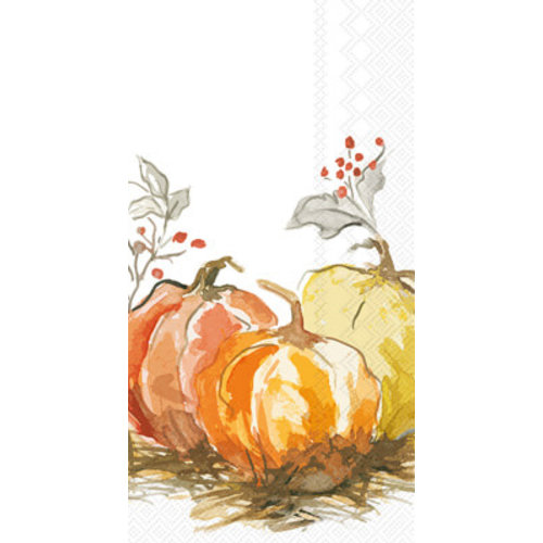 Carsim Napkin/Guest Towel Paper PAINTED PUMPKIN Carsim Napkin/Guest Towel Paper PAINTED PUMPKIN