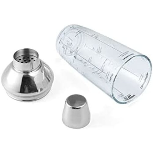 HOUDINI HOUDINI Glass Cocktail Shaker Clear HOUDINI HOUDINI Glass Cocktail Shaker Clear