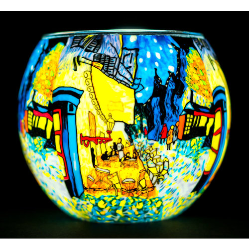 Benaya Handcrafted Art Decor LIGHT GLASS Cafe By Night Benaya Handcrafted Art Decor LIGHT GLASS Cafe By Night