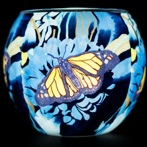 Benaya Handcrafted Art Decor LIGHT GLASS Monarch Butterfly