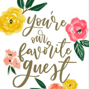 OCD Guest Napkin Paper You're our Favorite Guest