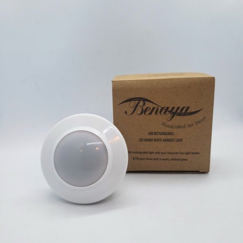 Benaya Handcrafted Art Decor LED Ambient Light - Rechargeable - 1.3" x 2.75" Benaya Handcrafted Art Decor LED Ambient Light - Rechargeable - 1.3" x 2.75"