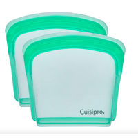 CUISIPRO 200ml Silicone Pack-it Bag Set of 2 GREEN