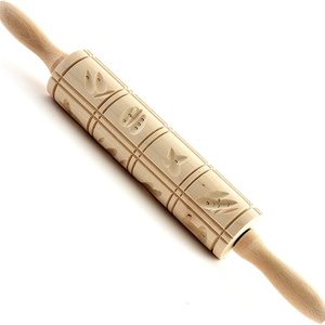 NORPRO Springerle Wooden Rolling Pin