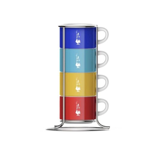 Bialetti Stackable Cup Colored/ Set of 4