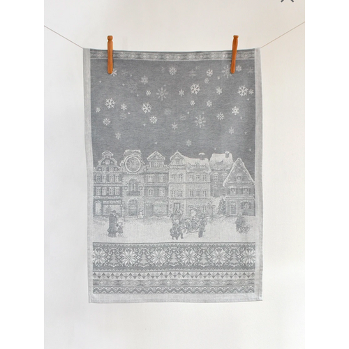Linenway Tea Towel Holiday Grey Linenway Tea Towel Holiday Grey