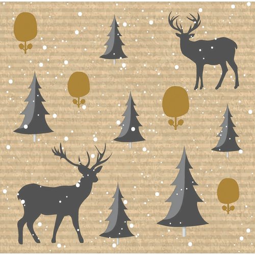 OCD Napkin Dinner Dunisoft Deer Forest OCD Napkin Dinner Dunisoft Deer Forest
