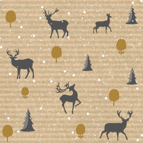 OCD Napkin Lunch Paper Deer Forest OCD Napkin Lunch Paper Deer Forest