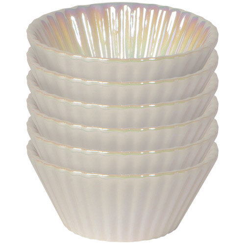 Danica BAKING CUP PEARL WHITE/ SET OF 6 Danica BAKING CUP PEARL WHITE/ SET OF 6