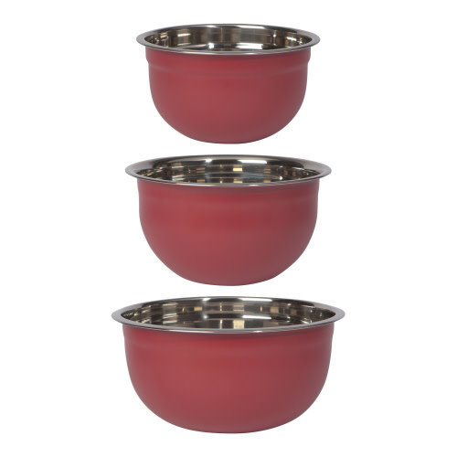 Danica Mixing Bowls Carmine/ Set of 3 Danica Mixing Bowls Carmine/ Set of 3