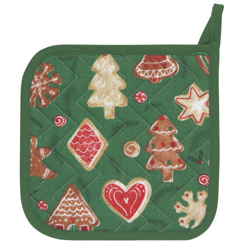 Danica Pot Holder Patterned Set/2 Christmas Cookies Danica Pot Holder Patterned Set/2 Christmas Cookies