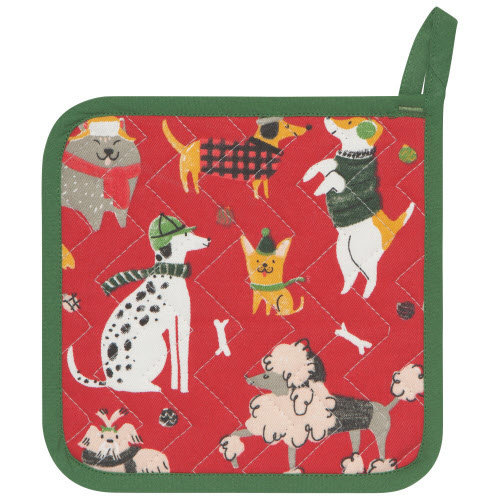 Danica Pot Holder Patterned Set/2 Yule Dogs Danica Pot Holder Patterned Set/2 Yule Dogs
