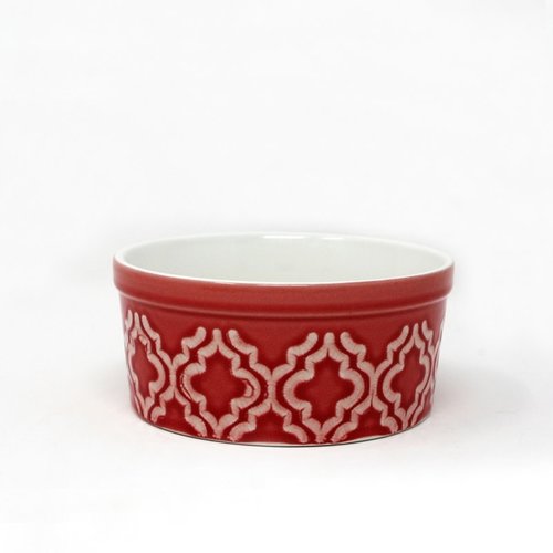 BIA Dominique Souffle Dish 300ml Red