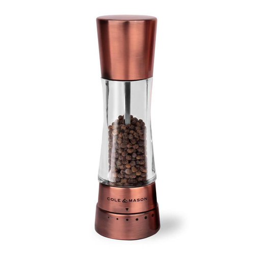 Cole & Mason Cole & Mason Derwent Copper Pepper Mill 7.5 ins. Cole & Mason Cole & Mason Derwent Copper Pepper Mill 7.5 ins.
