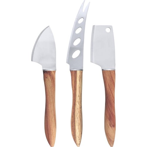 Swissmar Acacia Cheese Knives Set of 3 Swissmar Acacia Cheese Knives Set of 3